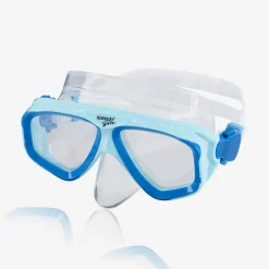 Snorkelling|Mask & Snorkels-Speedo Adult Adventure Mask Blue Clear