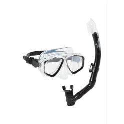 Snorkelling|Mask & Snorkels-Speedo Adult Adventure Mask & Snorkel Set Black White