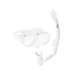 Snorkelling|Mask & Snorkels-Speedo Adult Adventure Mask & Snorkel Set White