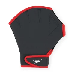 Training Aids-Speedo Aquatic Fitness Gloves Red