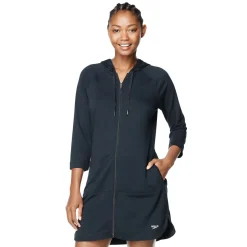 Coverups-Speedo Aquatic Fitness Robe Black