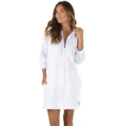 Coverups-Speedo Aquatic Fitness Robe White