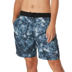 Swim Trunks & Boardshorts-Speedo Basal Tie Dye Bondi Basin Boardshort 20" Monument Grey