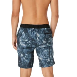 Swim Trunks & Boardshorts-Speedo Basal Tie Dye Bondi Basin Boardshort 20" Monument Grey