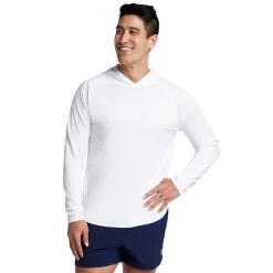 Rashguards-Speedo Baybreeze Long Sleeve Hoodie White