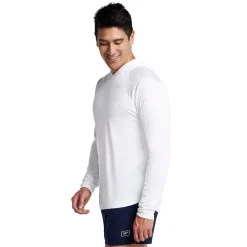 Rashguards-Speedo Baybreeze Long Sleeve Hoodie White