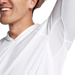 Rashguards-Speedo Baybreeze Long Sleeve Hoodie White