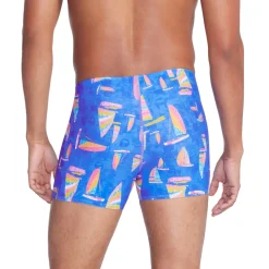 Square Legs-Speedo Beachstar Print Square Leg Sevres Blue