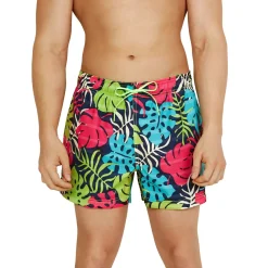Swim Trunks & Boardshorts-Speedo Cali Palm Redondo Edge Volley 14" Blue Atoll