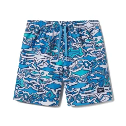 Boys Swimwear-Speedo Camo Cover Redondo Volley 15" Scuba Blue