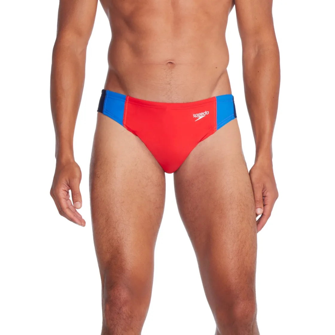 Briefs-Speedo Colorblock Beachstar Brief 2" High Risk Red