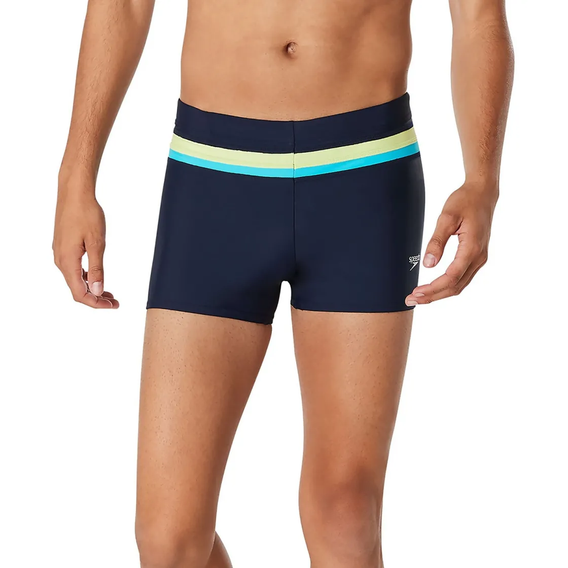 Square Legs-Speedo Colorblock Beachstar Square Leg Peacoat