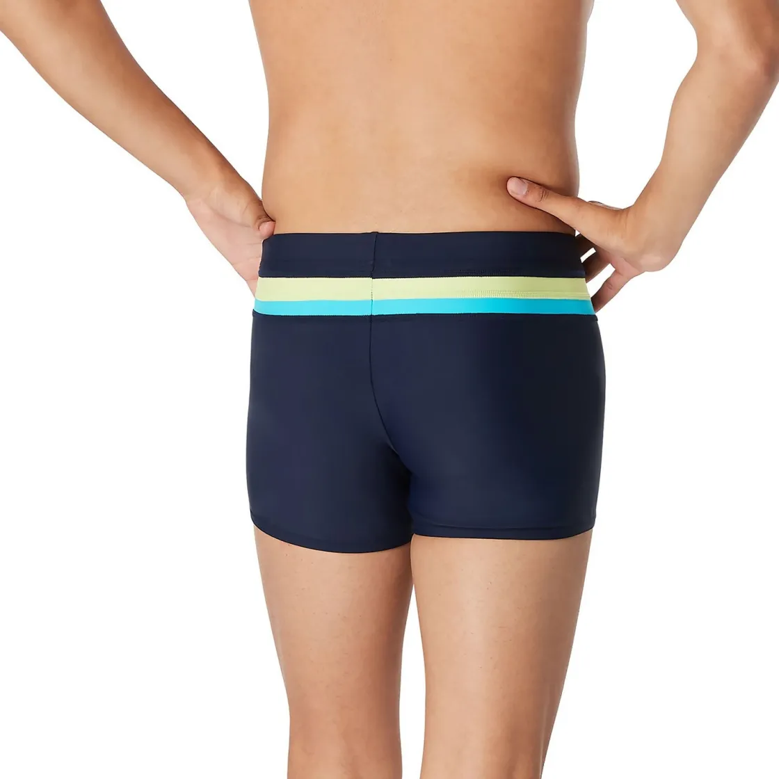 Square Legs-Speedo Colorblock Beachstar Square Leg Peacoat