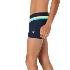 Square Legs-Speedo Colorblock Beachstar Square Leg Peacoat