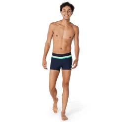 Square Legs-Speedo Colorblock Beachstar Square Leg Peacoat