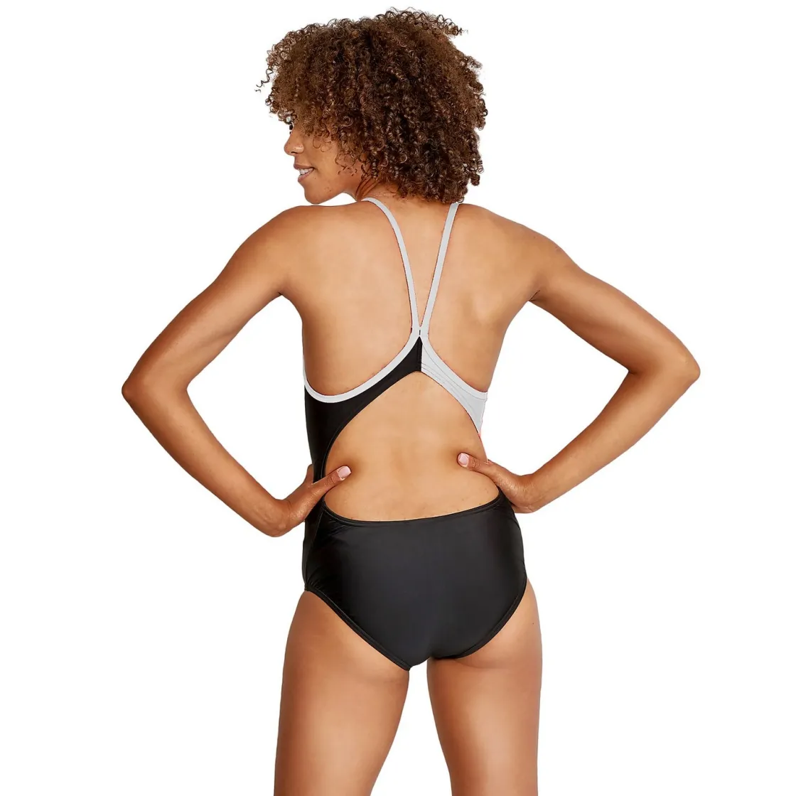 Racing|Fitness-Speedo Colorblock Flyer One Piece Black White Lime