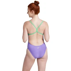 Fitness|Training-Speedo Colorblock One Back One Piece Purple Blue