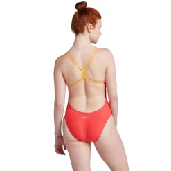 Fitness|Training-Speedo Colorblock One Back One Piece Red