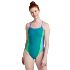 Fitness|Training-Speedo Colorblock One Back One Piece Blue
