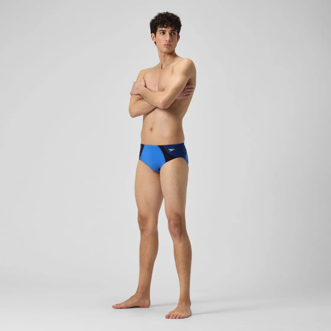 Briefs-Speedo Colorblock One Brief Cerulean Blue