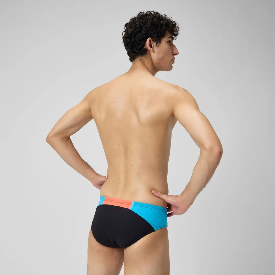 Briefs-Speedo Colorblock One Brief Siren Red