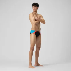 Briefs-Speedo Colorblock One Brief Siren Red