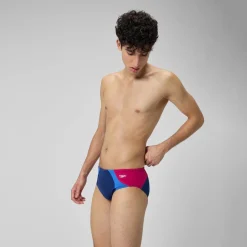 Briefs-Speedo Colorblock One Brief Blue Magenta Haze