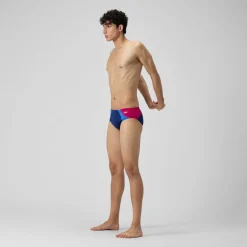 Briefs-Speedo Colorblock One Brief Blue Magenta Haze