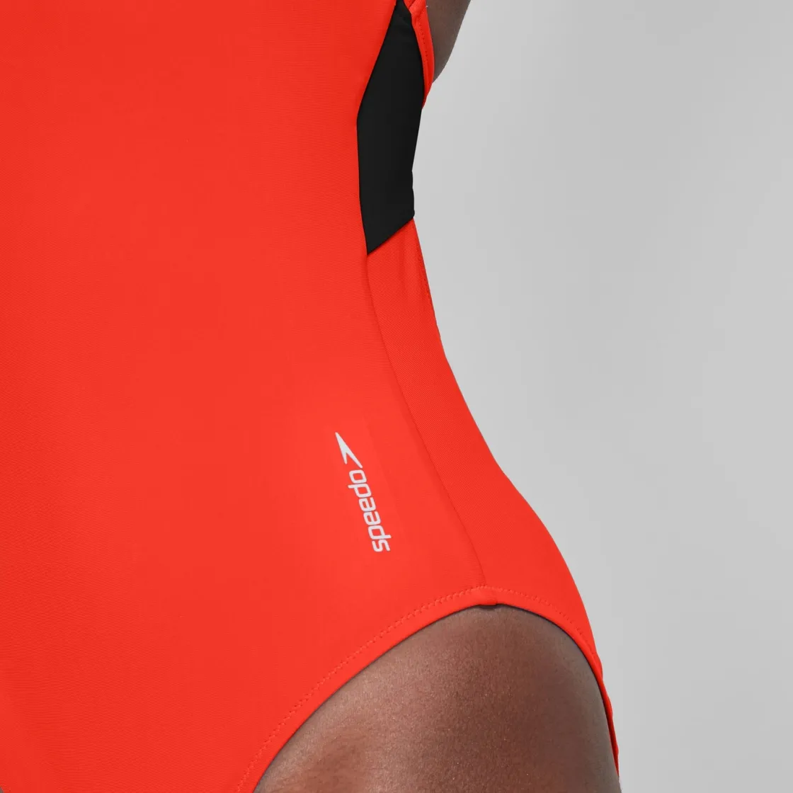 Fitness|One Pieces-Speedo Colorblock Racerback One Piece Coquelicot Red