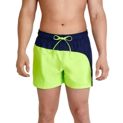 Swim Trunks & Boardshorts-Speedo Colorblock Redondo Edge Volley 14" Green/Navy