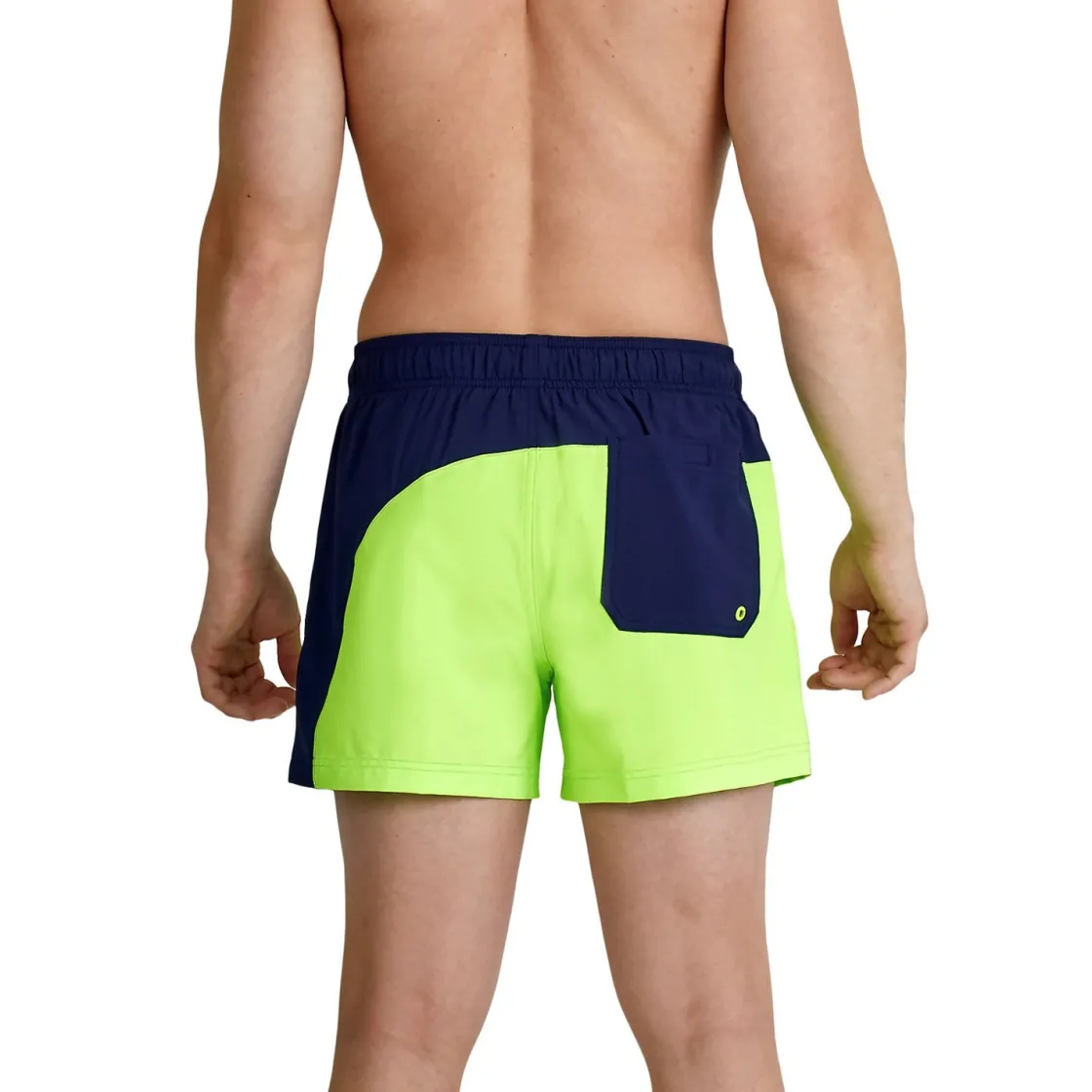 Swim Trunks & Boardshorts-Speedo Colorblock Redondo Edge Volley 14" Green/Navy