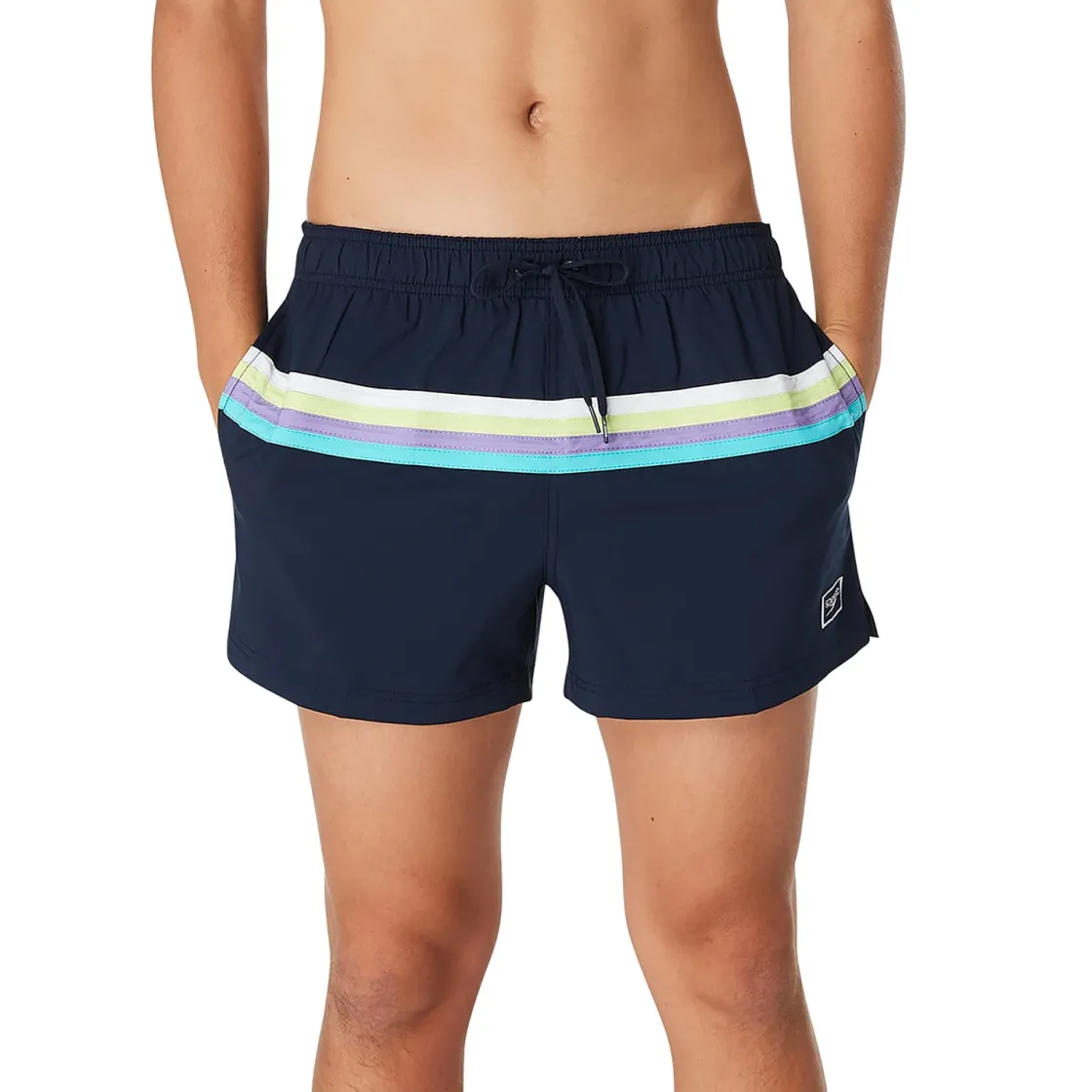Swim Trunks & Boardshorts-Speedo Colorblock Redondo Edge Volley 14" Navy