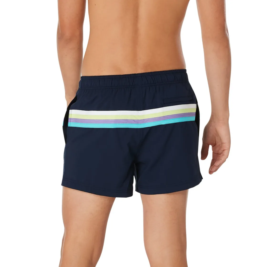 Swim Trunks & Boardshorts-Speedo Colorblock Redondo Edge Volley 14" Navy