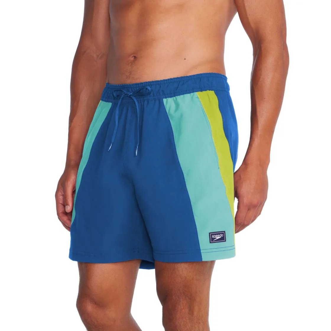 Swim Trunks & Boardshorts-Speedo Colorblock Redondo Edge Volley 17" Turkish Sea