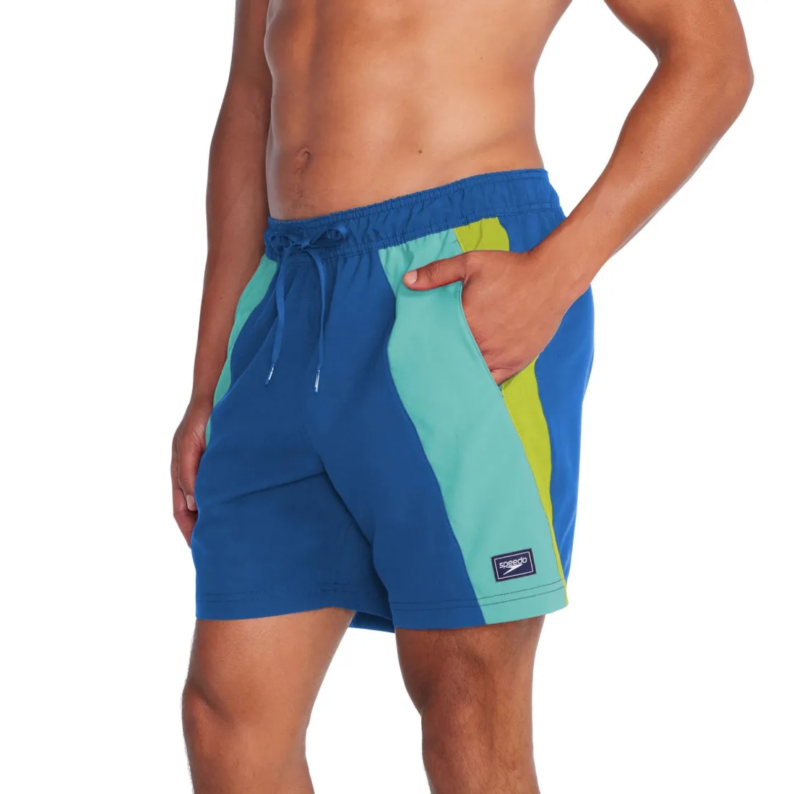 Swim Trunks & Boardshorts-Speedo Colorblock Redondo Edge Volley 17" Turkish Sea