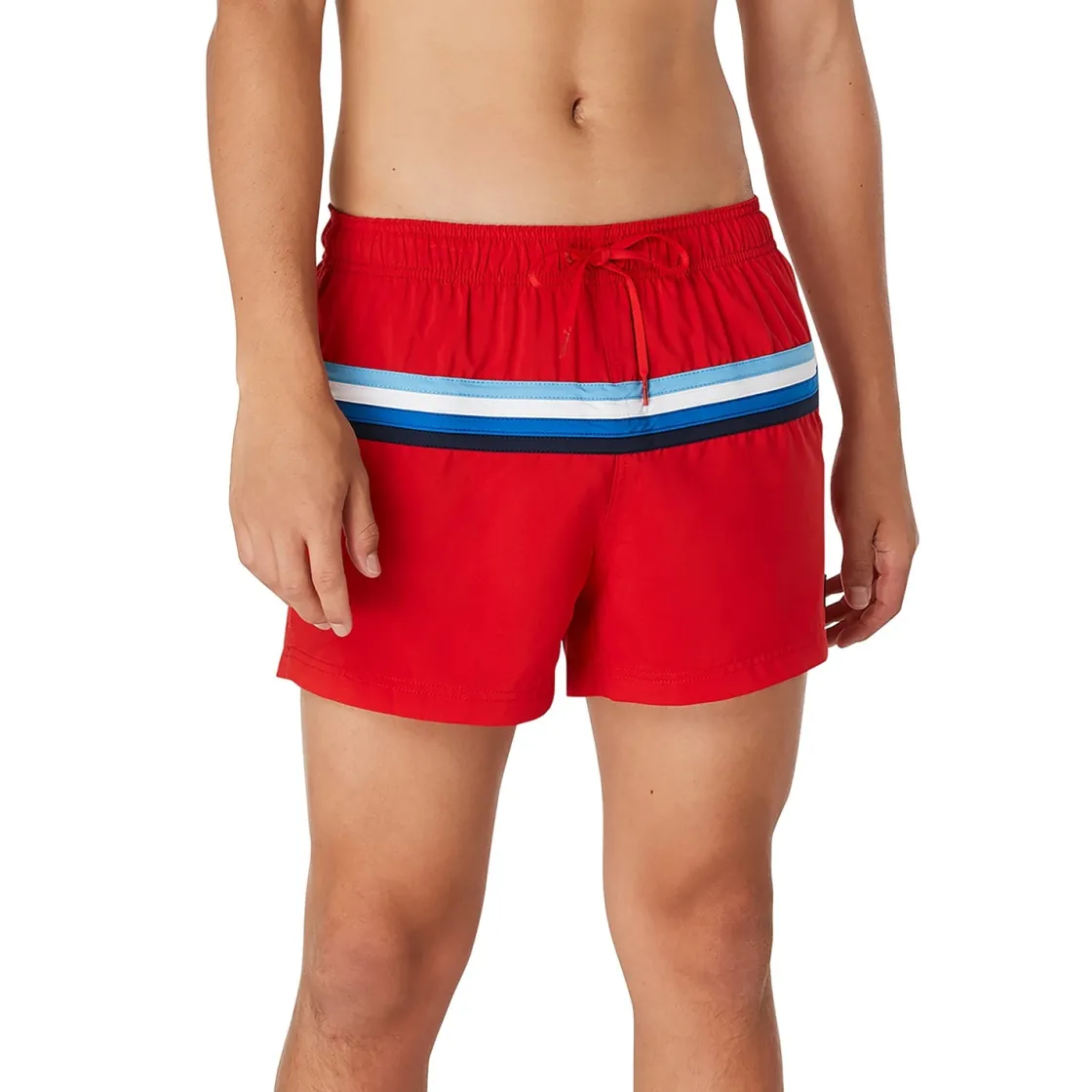 Swim Trunks & Boardshorts-Speedo Colorblock ondo Edge Volley 14" Red