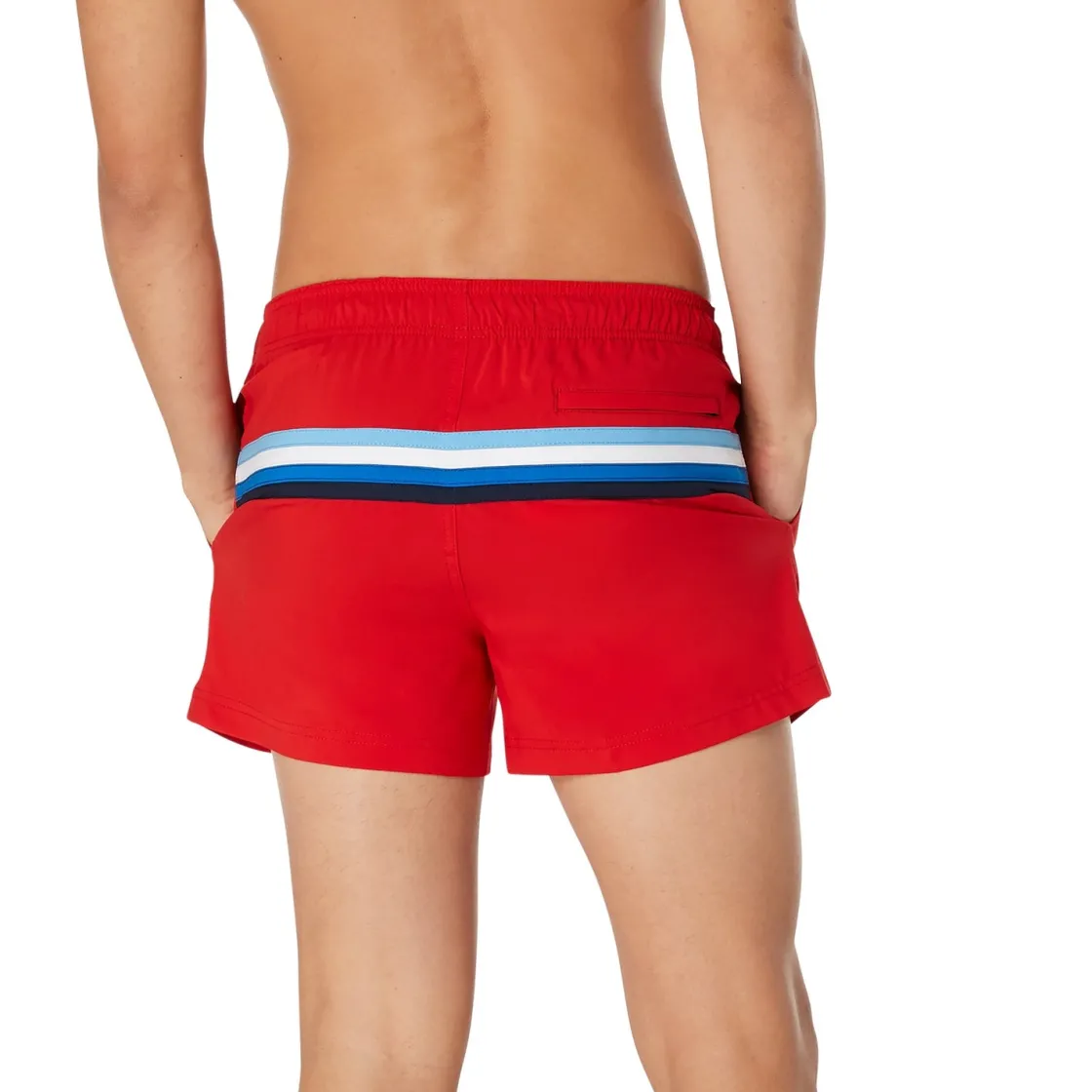 Swim Trunks & Boardshorts-Speedo Colorblock ondo Edge Volley 14" Red