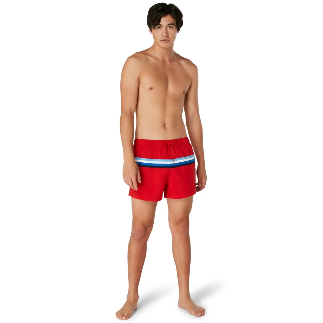 Swim Trunks & Boardshorts-Speedo Colorblock ondo Edge Volley 14" Red