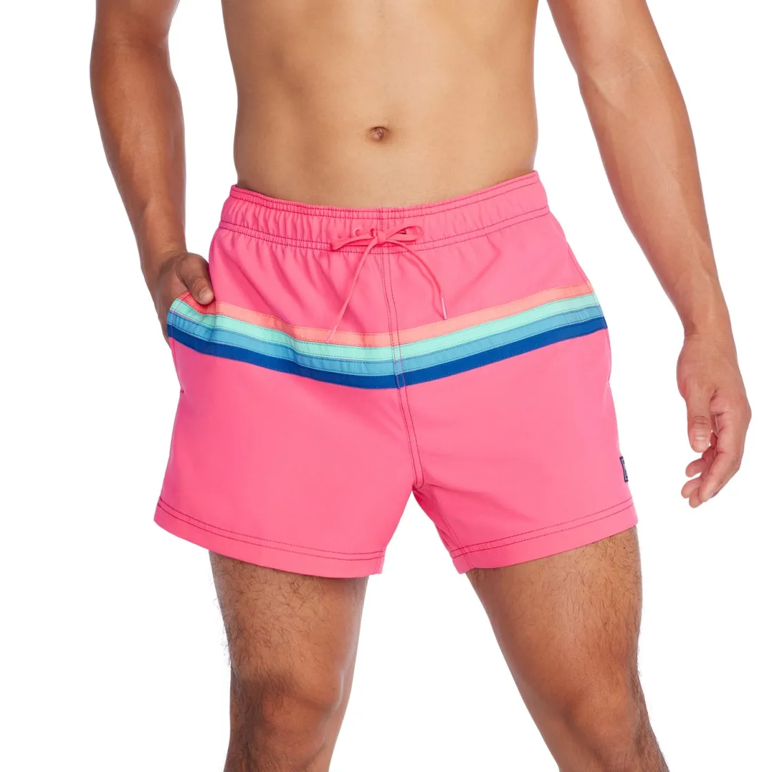 Swim Trunks & Boardshorts-Speedo Colorblock Redondo Edge Volley 14" Fandango Pink