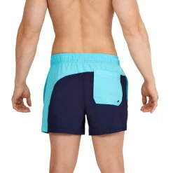 Swim Trunks & Boardshorts-Speedo Colorblock Redondo Edge Volley 14" Navy/Light Blue