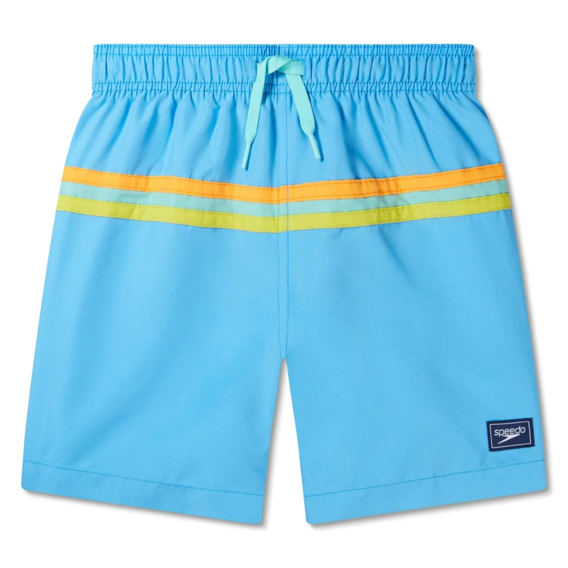 Boys Swimwear-Speedo Colorblock Redondo Volley 15" Tranquil Blue