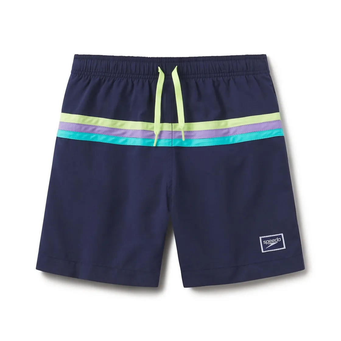 Boys Swimwear-Speedo Colorblock Redondo Volley 15" Peacoat Blue