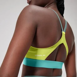 Two Pieces-Speedo Colorblock Top Soft Olive