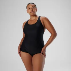 Fitness|One Pieces-Speedo Conservative Ultraback with Princess Seam Black