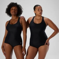 Fitness|One Pieces-Speedo Conservative Ultraback with Princess Seam Black