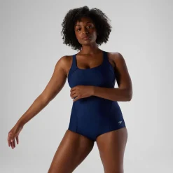 Fitness|One Pieces-Speedo Conservative Ultraback with Princess Seam Navy