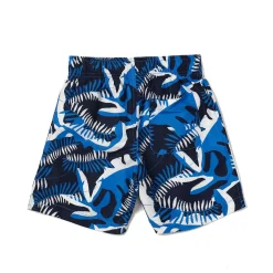 Boys Swimwear-Speedo Coral Leaves Redondo Volley 15" Cornflower Blue