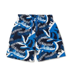 Boys Swimwear-Speedo Coral Leaves Redondo Volley 15" Cornflower Blue