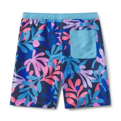 Boys Swimwear-Speedo Coral Sea Boardshort 17" Floral Blue