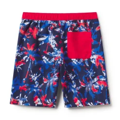 Boys Swimwear-Speedo Coral Sea Boardshort 17" Navy Blue Red